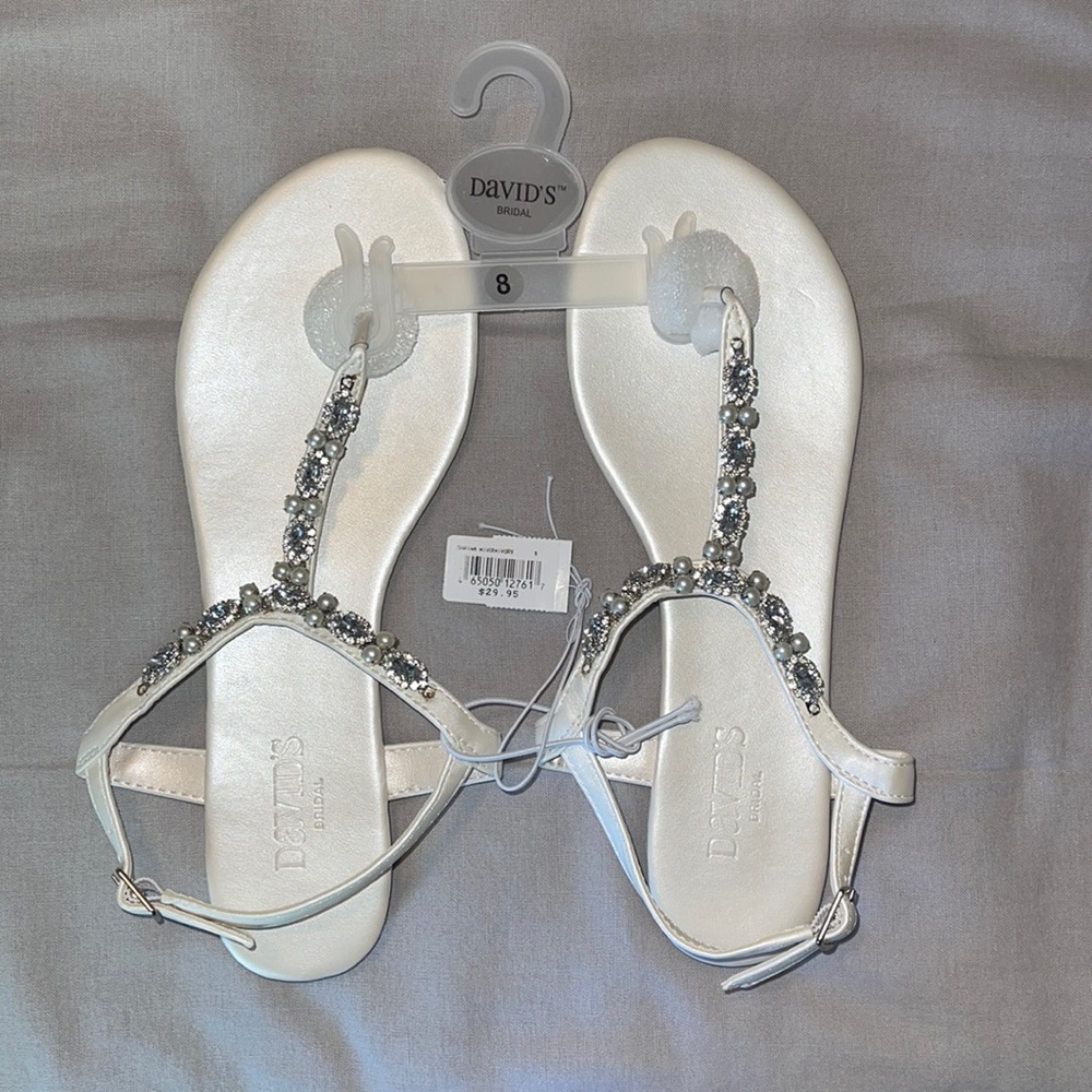 Women’s Pearl And Crystal Strap Sandals